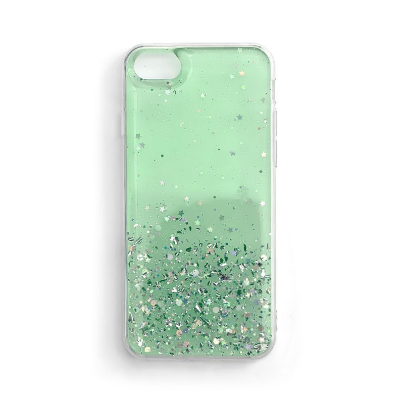 Wozinsky Star Glitter Shining Cover for Samsung Galaxy A41 green