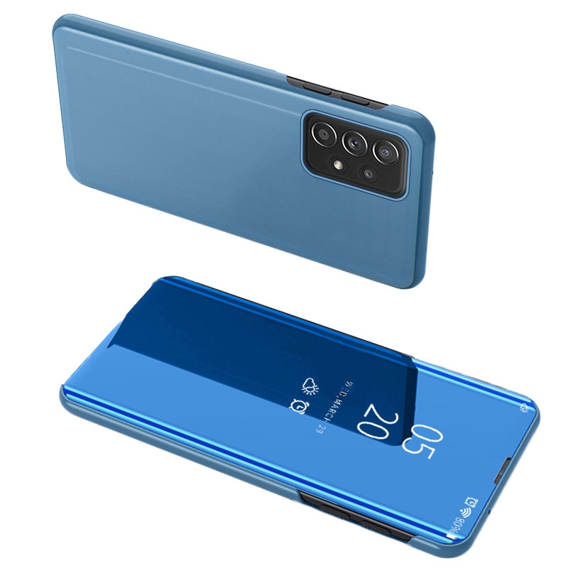 Clear View Case Flip Cover for Samsung Galaxy A33 5G blue