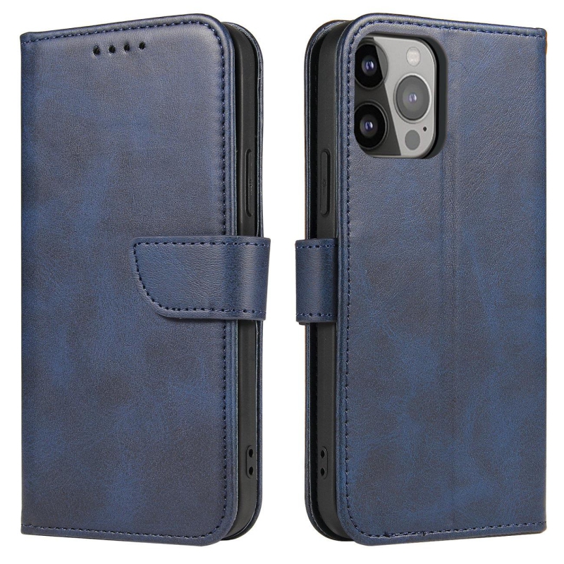 Pouzdro Magnet Case pro Samsung Galaxy S23+ flip cover stojánek na peněženku modré