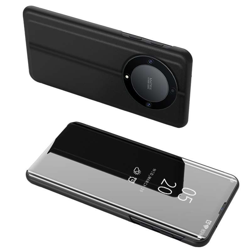 Pouzdro Clear View Case pro Honor Magic5 Lite / X40 / X9a flipový kryt černý