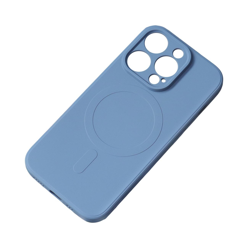 iPhone 14 silikonové pouzdro Magsafe - tmavě modré