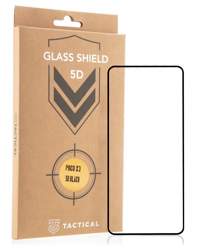 Tactical Glass Shield 5D sklo pro Poco X3 Black