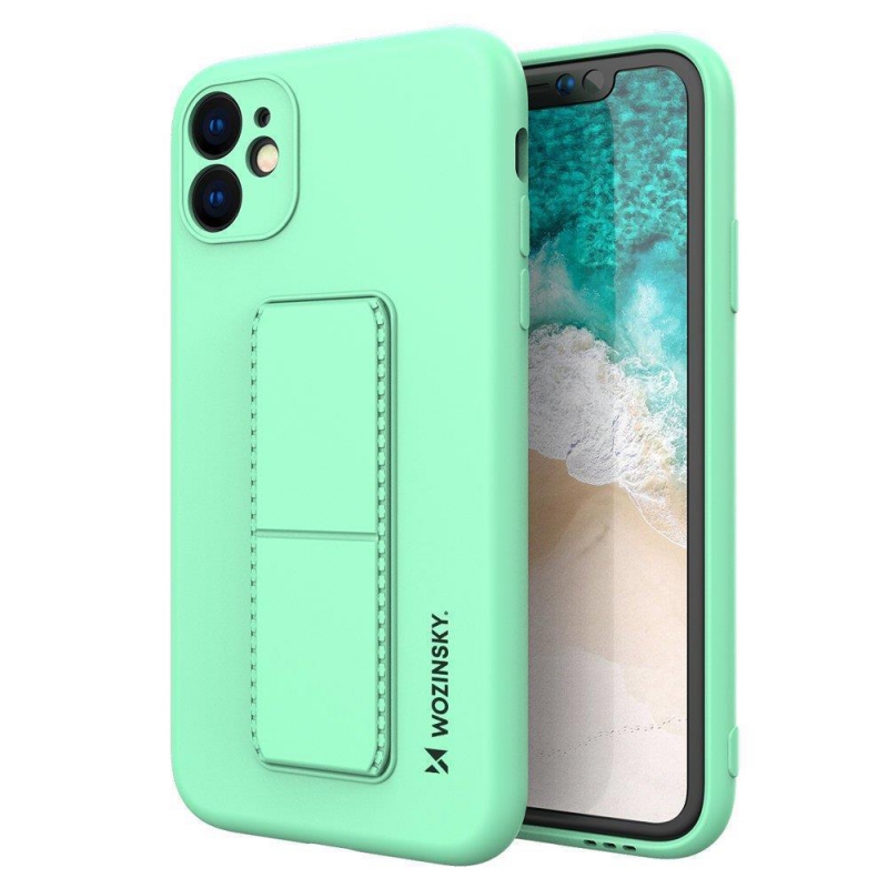 Wozinsky Kickstand Case Silicone Stand Cover for Xiaomi Redmi 10X 4G / Xiaomi Redmi Note 9 Mint