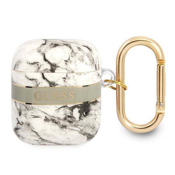 Guess GUA2HCHMAG kryt AirPods šedý/šedý Marble Strap Collection