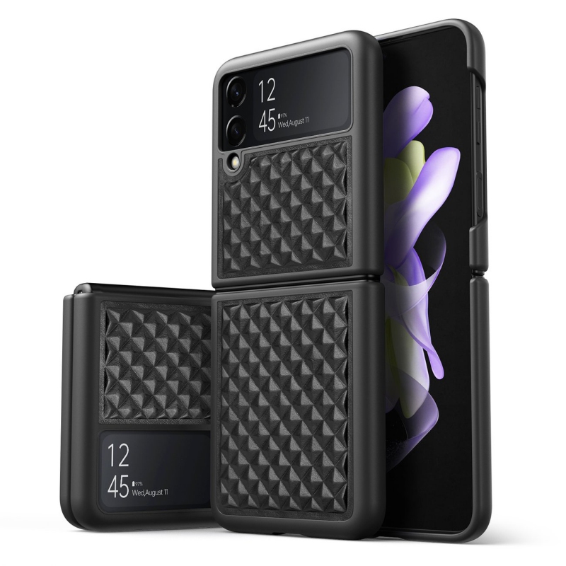 Kožené pouzdro Dux Ducis Venice pro Samsung Galaxy Z Flip 4 černé