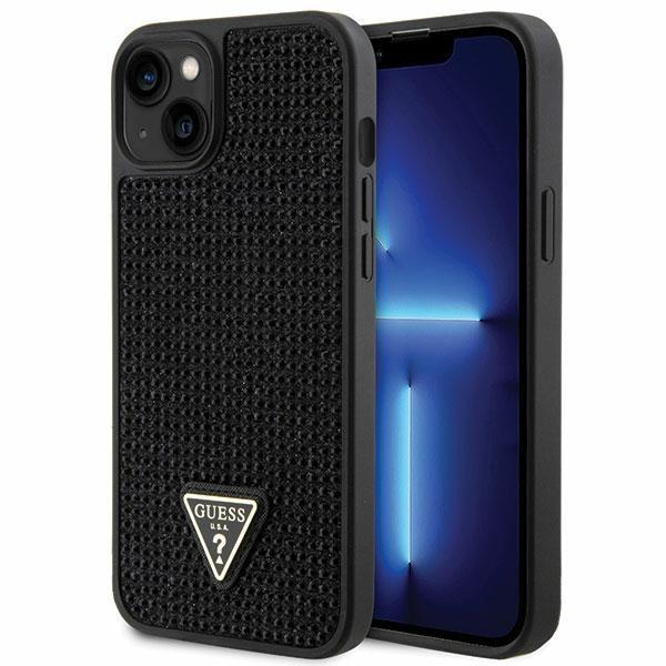 Guess GUHCP14MHDGTPK iPhone 14 Plus 6,7" černo/černé pevné pouzdro drahokamu Triangle