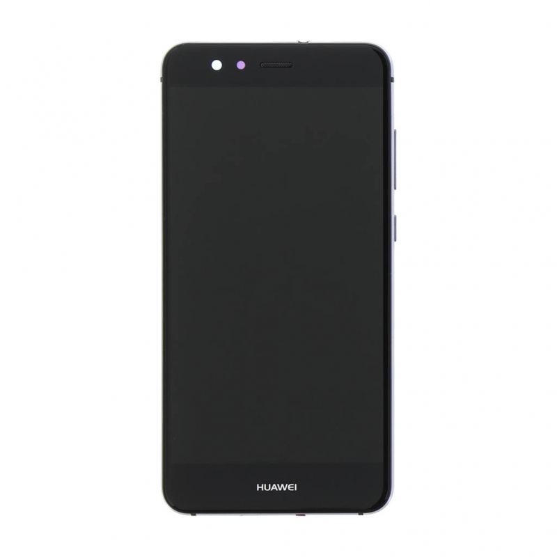 Huawei P10 Lite LCD Display + Dotyková Deska + Přední Kryt Black (Service Pack)