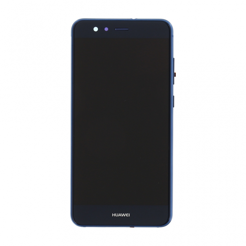 Huawei P10 Lite LCD Display + Dotyková Deska + Přední Kryt Blue (Service Pack)