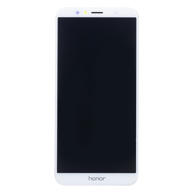 Honor 7A LCD Display + Dotyková Deska + Přední Kryt White (Service Pack)