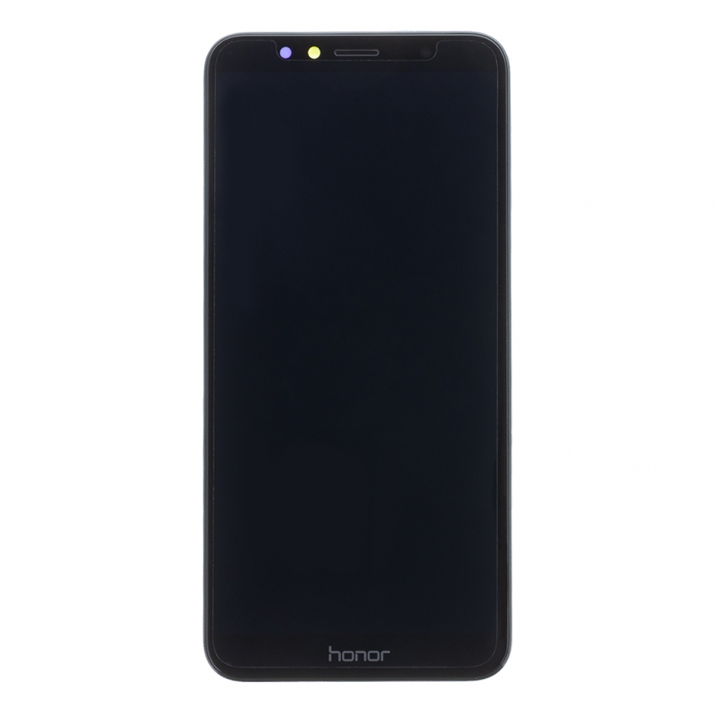 Honor 7A LCD Display + Dotyková Deska + Přední Kryt Black (Service Pack)