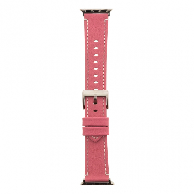 Tactical 033 Color Kožený Řemínek pro iWatch 4 40mm Pink