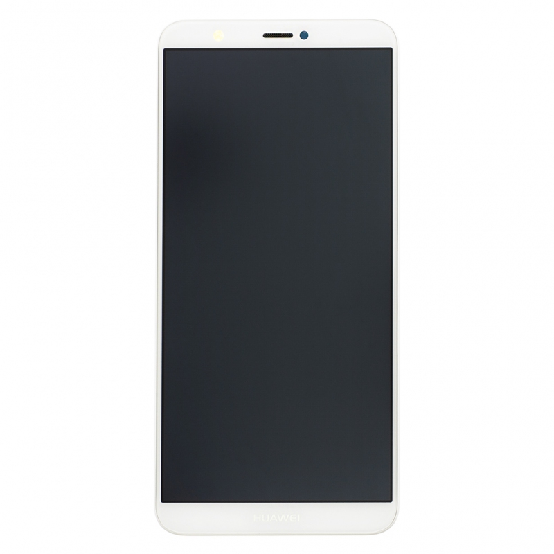Huawei P Smart LCD Display + Dotyková Deska + Přední Kryt White (Service Pack)