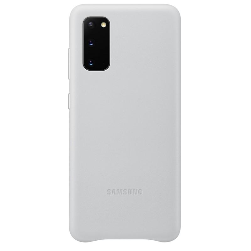 Samsung Kožený Kryt pro Galaxy S20 Silver (EF-VG980LSE)
