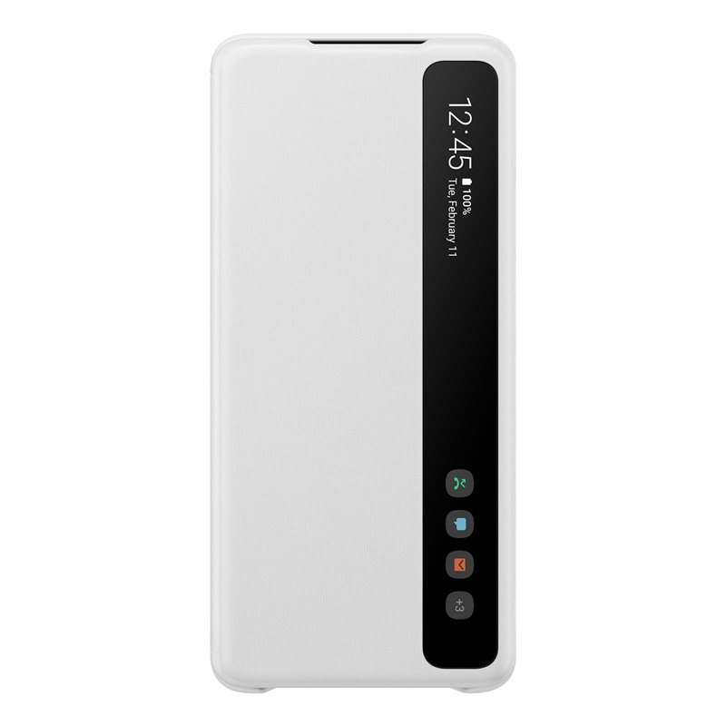 Samsung Clear S-View Pouzdro pro Galaxy S20+ White (EF-ZG985CWE)