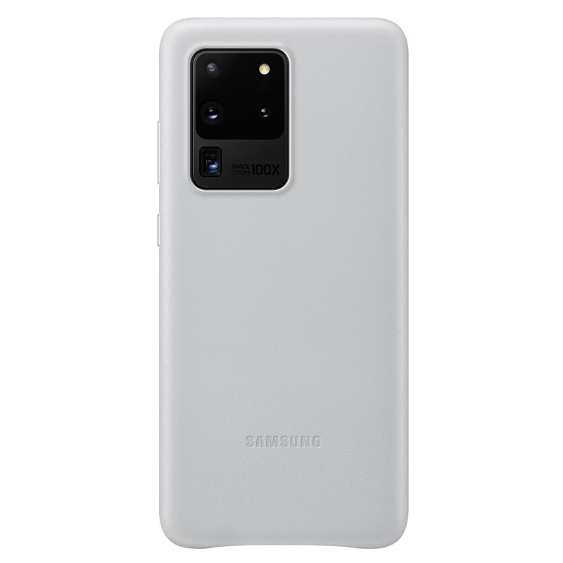 Samsung Kožený Kryt pro Galaxy S20 Ultra Silver (EF-VG988LSE)