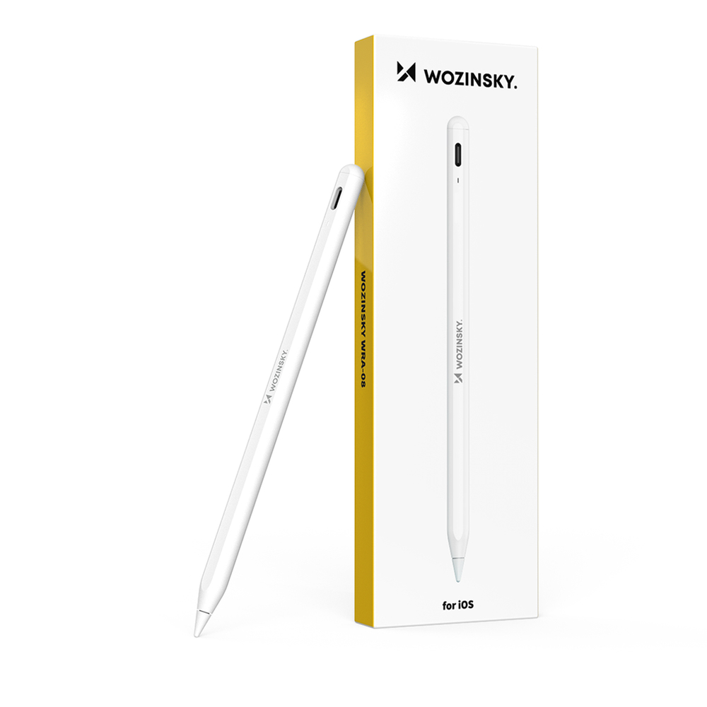 Wozinsky WRA-08 Stylus for iPad USB-C Fast Charging - White