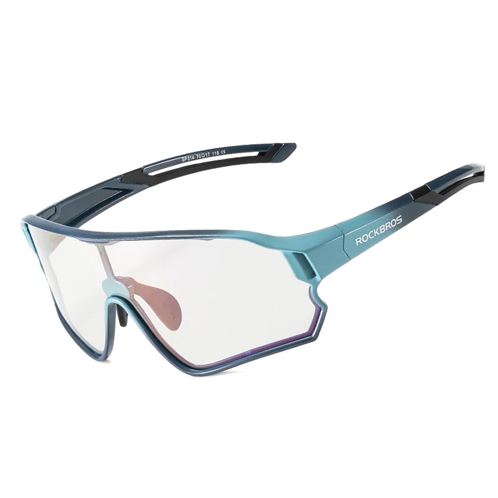 Rockbros 14110009005 polarized cycling glasses for children 8-14 years old - blue