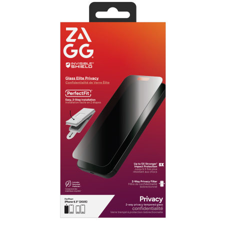 ZAGG Invisibleshield Glass Elite Privacy Glass for iPhone 17