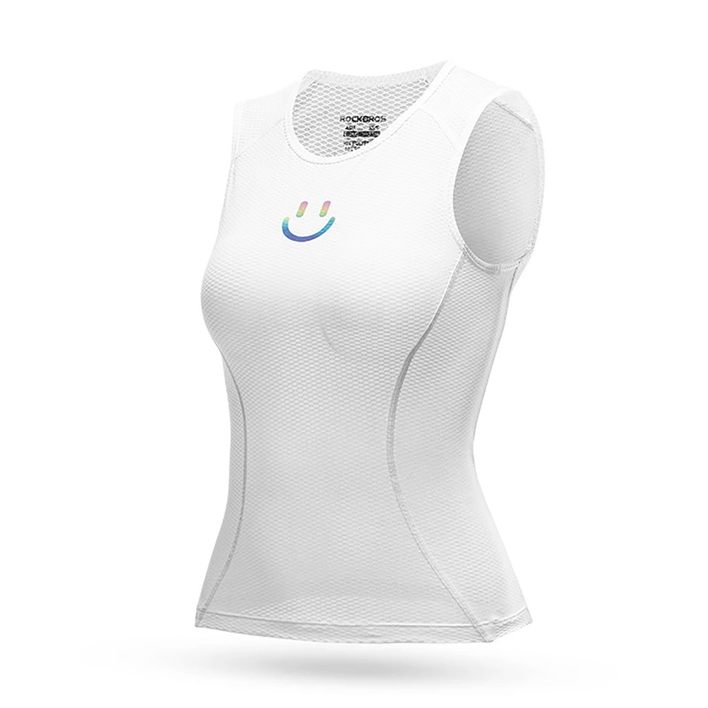 Rockbros YDBX001 Women´s Quick-Dry Sleeveless Cycling Jersey M/L - White
