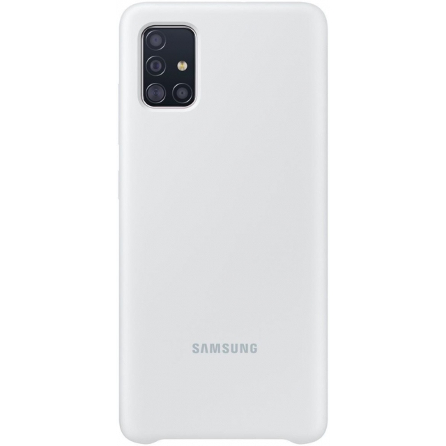 Samsung Silikonový Kryt pro Galaxy A71 Silver (EF-PA715TSE)