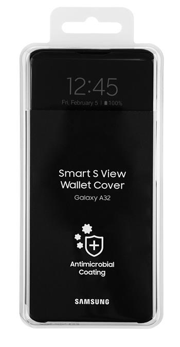 Samsung S-View Pouzdro pro Galaxy A32 LTE Black (EF-EA325PBE)