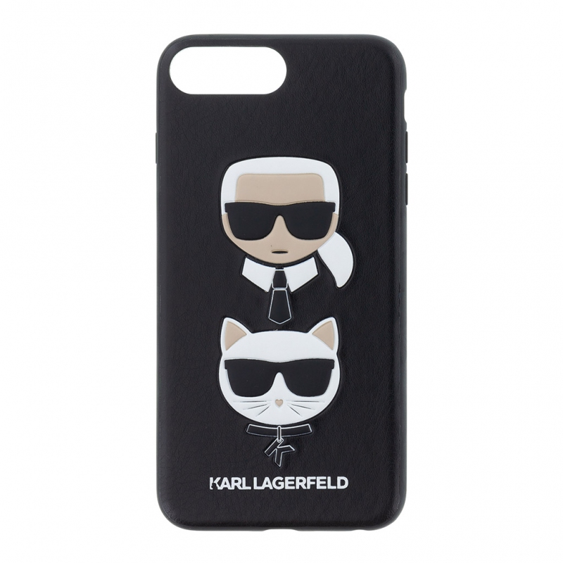 Karl Lagerfeld Karl and Choupette Hard Case Black pro iPhone 7/8 Plus (KLHCI8LKICKC)