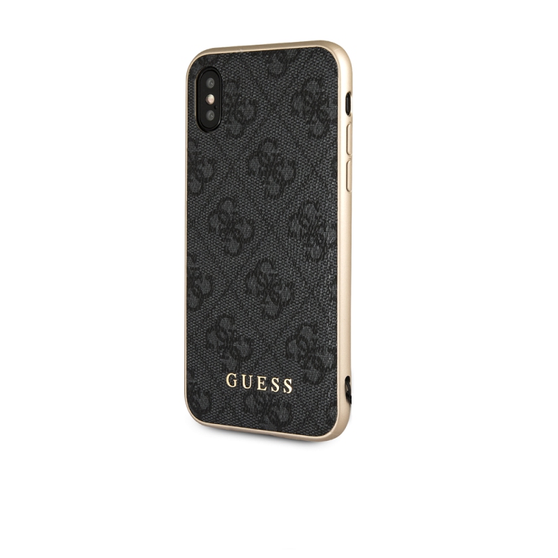 Guess Charms Hard Case 4G Grey pro iPhone X (GUHCPXGF4GGR)