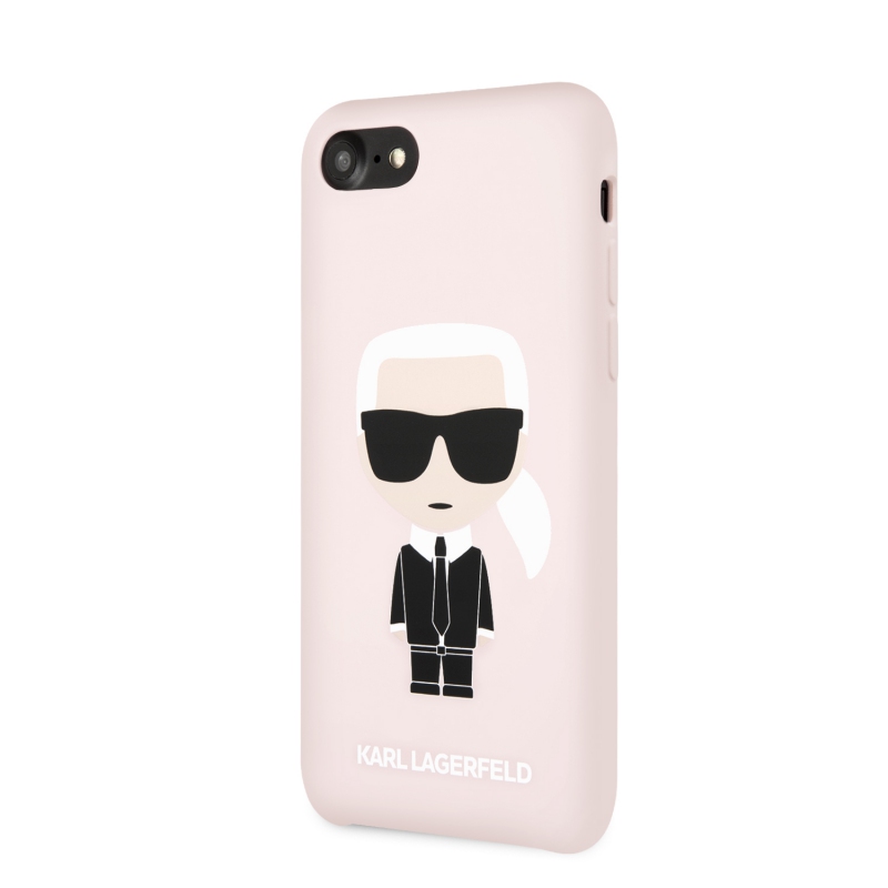 Karl Lagerfeld Full Body Silikonové Pouzdro pro iPhone 7/8/SE2020 Pink (KLHCI8SLFKPI)