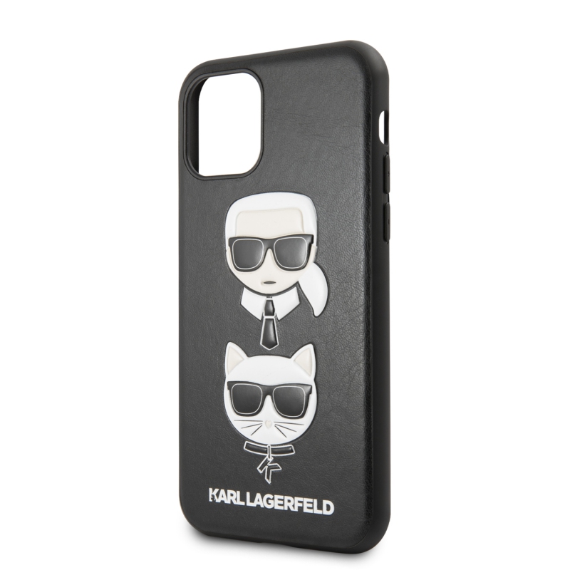 Karl Lagerfeld &Choupette Kryt pro iPhone 11 Black (KLHCN61KICKC)