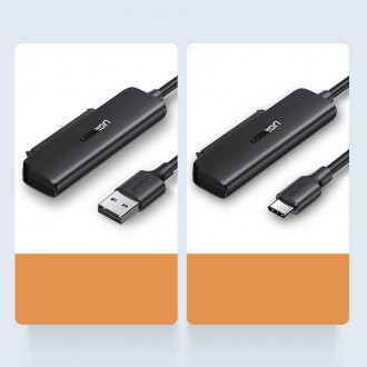 Ugreen adapter 2.5 ´´ SATA III 3.0 HDD SSD - USB 3.2 Gen 1 (SuperSpeed USB 5 Gbps) black (70609 CM321)
