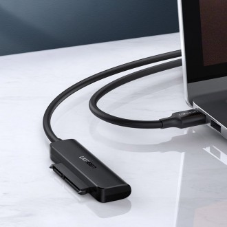 Ugreen adapter 2.5 ´´ SATA III 3.0 HDD SSD - USB Type C 3.2 Gen 1 (SuperSpeed USB 5 Gbps) adapter black (70610 CM321)