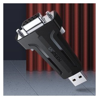Ugreen adapter converter DB9 RS-232 - USB black (80111 CM326)