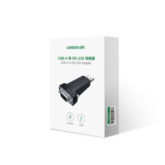 Ugreen adapter converter DB9 RS-232 - USB black (80111 CM326)