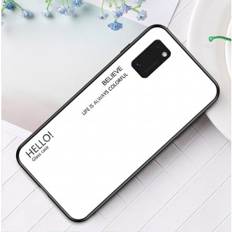 Gradient Glass Durable Cover with Tempered Glass Back Samsung Galaxy A41 black-blue