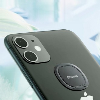 Baseus ultratenký samolepicí držák na kroužek stojánek na telefon stříbrný (SUYB-0S)