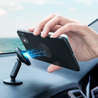Baseus ultratenký samolepicí držák na kroužek stojánek na telefon stříbrný (SUYB-0S)