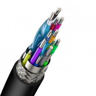 Kabel Baseus HDMI 2.0 4K 60 Hz 3D HDR 18 Gb/s 3 m černý (CAKGQ-C01)