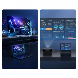 Kabel Baseus HDMI 2.0 4K 60 Hz 3D HDR 18 Gb/s 3 m černý (CAKGQ-C01)