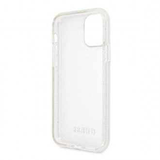 Guess GUHCN58PCGLSI iPhone 11 Pro stříbrný/stříbrný pevný obal Glitter