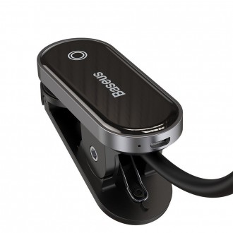 Baseus mini LED reading lamp with clip gray (DGRAD-0G)