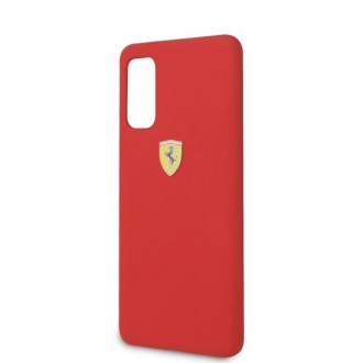 Pevné pouzdro Ferrari FESSIHCS62RE S20 G980 červený/červený silikon