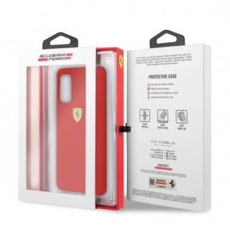 Pevné pouzdro Ferrari FESSIHCS62RE S20 G980 červený/červený silikon