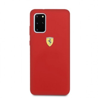Pevné pouzdro Ferrari FESSIHCS67RE S20+ G985 červený/červený silikon
