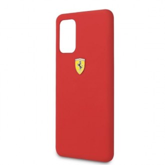 Pevné pouzdro Ferrari FESSIHCS67RE S20+ G985 červený/červený silikon
