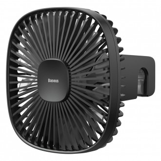 Baseus Vehicle mounted Backseat wireless Fan car headrest windmill black (CXZR-01)