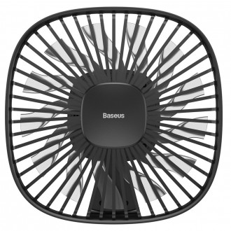 Baseus Vehicle mounted Backseat wireless Fan car headrest windmill black (CXZR-01)