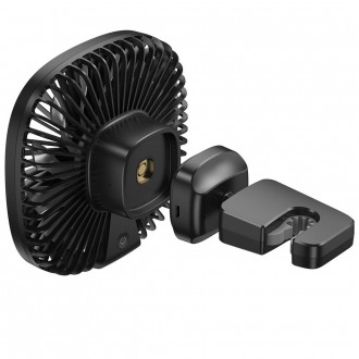 Baseus Vehicle mounted Backseat wireless Fan car headrest windmill black (CXZR-01)