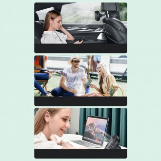 Baseus Vehicle mounted Backseat wireless Fan car headrest windmill black (CXZR-01)