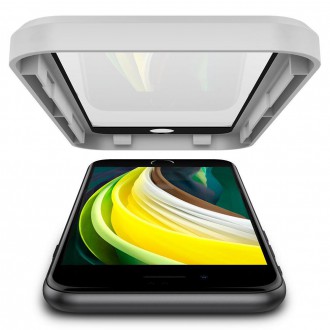 Tvrzené sklo Spigen ALM GLASS FC IPHONE 7 / 8 / SE 2020 / 2022 ČERNÉ
