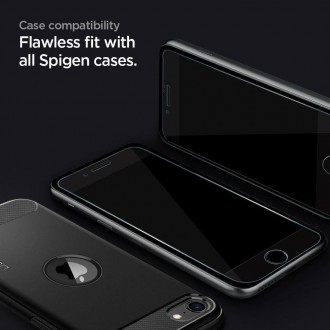 Tvrzené sklo Spigen GLASS FC IPHONE 7 / 8 / SE 2020 / 2022 ČERNÉ